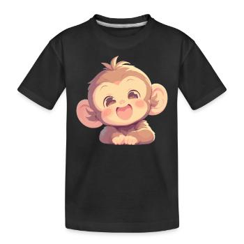 Macaque Macaque - Kids' Premium Organic T-Shirt - black - Front