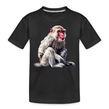 Macaque Macaque - Kids' Premium Organic T-Shirt - black - Front