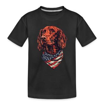 Irish Setter - Kinder Premium Bio T-Shirt - Schwarz - Vorne