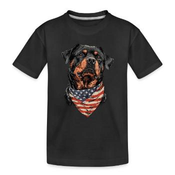 Rottweiler - Kinder Premium Bio T-Shirt - Schwarz - Vorne