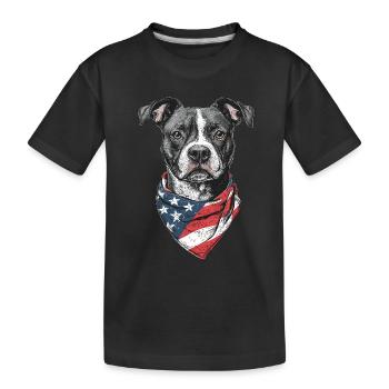 Staffordshire Bullterrier - Kinder Premium Bio T-Shirt - Schwarz - Vorne