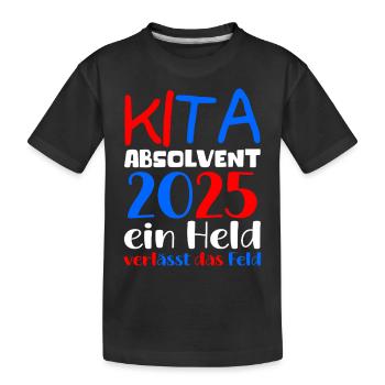 Adieu Maternelle 2025 Cadeau Fille Garçons - T-shirt bio Premium Enfant - noir - Devant