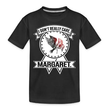Je m’en fiche Margaret Eagle Gift - T-shirt bio Premium Enfant - noir - Devant
