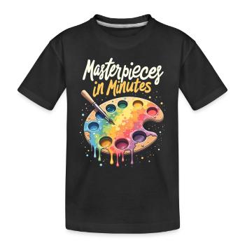 Speed Painting Performance Art Rapide Créatif - T-shirt bio Premium Enfant - noir - Devant