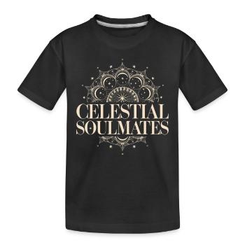 Stargazing For Couples Romantic Nights - Kids' Premium Organic T-Shirt - black - Front