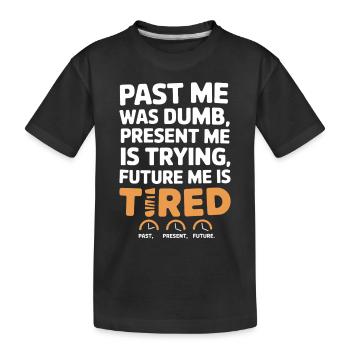 Passionné de voyage dans le temps qui s’intéresse à - T-shirt bio Premium Enfant - noir - Devant