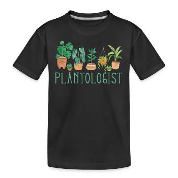 Amoureux des plantes Jardinier Planologue - T-shirt bio Premium Enfant - noir - Devant