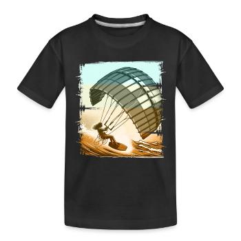 Kitesurf Kitesurfer Kiteboard - T-shirt bio Premium Enfant - noir - Devant