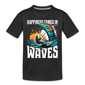 Kitesurf Kitesurfer Kiteboard - T-shirt bio Premium Enfant - noir - Devant