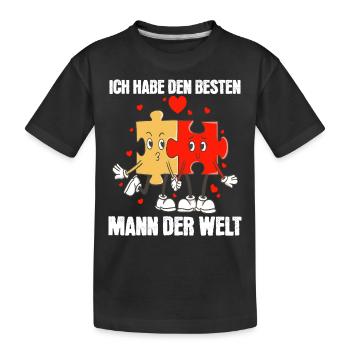 I've got the best man in the world - Kids' Premium Organic T-Shirt - black - Front