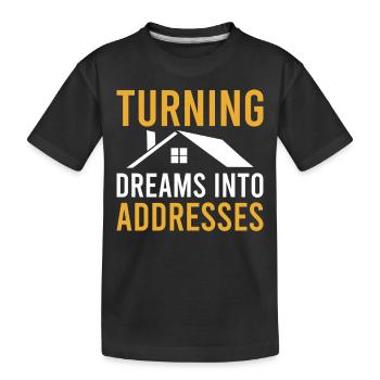 Real Estate Agents Real Estate Agents - Kids' Premium Organic T-Shirt - black - Front