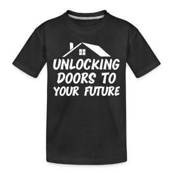 Real Estate Agents Real Estate Agents - Kids' Premium Organic T-Shirt - black - Front