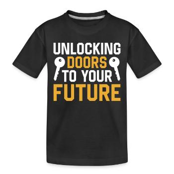 Real Estate Agents Real Estate Agents - Kids' Premium Organic T-Shirt - black - Front