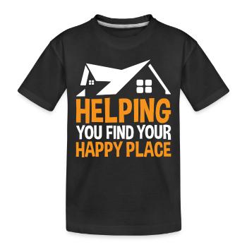Real Estate Agents Real Estate Agents - Kids' Premium Organic T-Shirt - black - Front