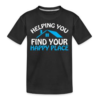 Real Estate Agents Real Estate Agents - Kids' Premium Organic T-Shirt - black - Front