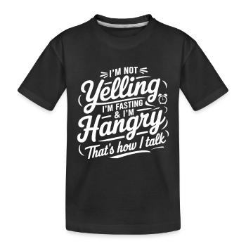 Intermittent fasting Intermittent fasting - Kids' Premium Organic T-Shirt - black - Front