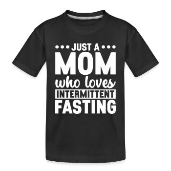 Intermittent fasting Intermittent fasting - Kids' Premium Organic T-Shirt - black - Front