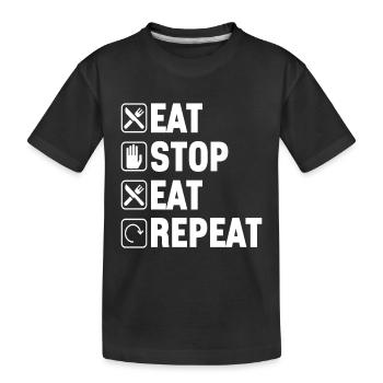 Intermittent fasting Intermittent fasting - Kids' Premium Organic T-Shirt - black - Front