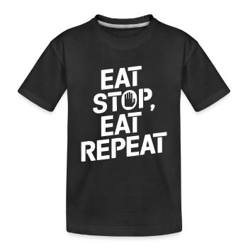 Jeûne intermittent Jeûne intermittent - T-shirt bio Premium Enfant - noir - Devant