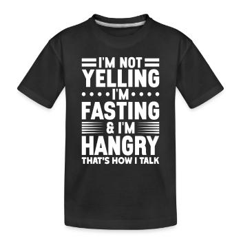 Intermittent fasting Intermittent fasting - Kids' Premium Organic T-Shirt - black - Front