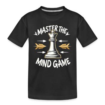Échecs Tacticiens Stratégie Maîtres Tactique - T-shirt bio Premium Enfant - noir - Devant