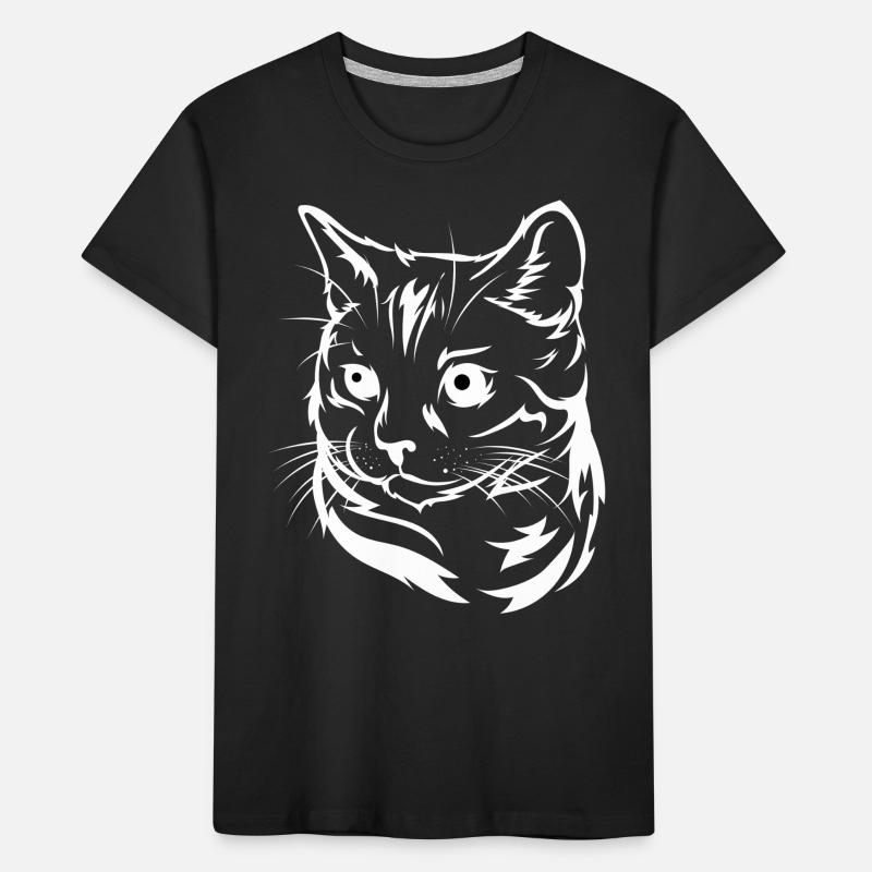 Chat hypnotique - Conception de chat de dessin animé drôle T-shirt bio Premium Enfant