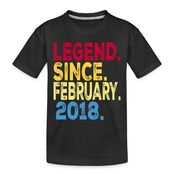 Légende depuis février 2018 Design For Kids, - T-shirt bio Premium Enfant - noir - Devant