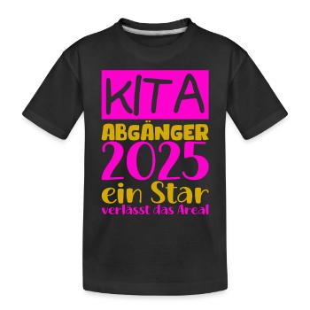 Farewell Kindergarten 2025 Gift Girls Boys - Kids' Premium Organic T-Shirt - black - Front