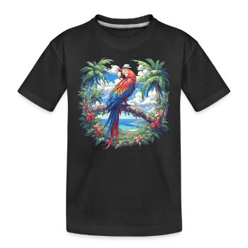 L’ère de l’ara - T-shirt bio Premium Enfant - noir - Devant