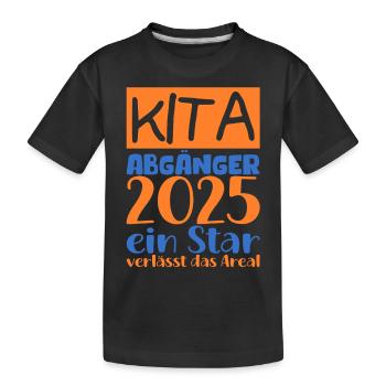 Farewell Kindergarten 2025 Gift Girl Boys - Kids' Premium Organic T-Shirt - black - Front