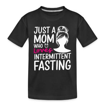 Intermittent fasting Intermittent fasting - Kids' Premium Organic T-Shirt - black - Front