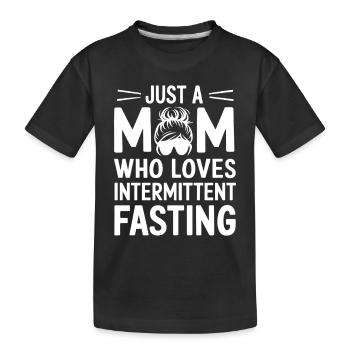 Intermittent fasting Intermittent fasting - Kids' Premium Organic T-Shirt - black - Front