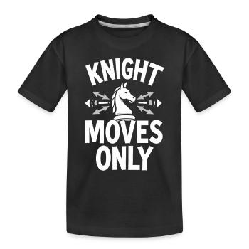 Échecs Tacticiens Stratégie Maîtres Tactique - T-shirt bio Premium Enfant - noir - Devant
