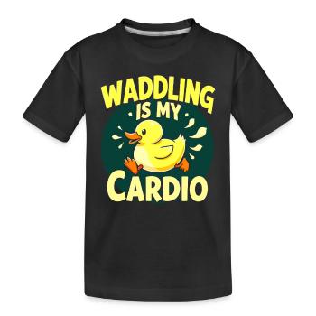 Farm animal duck enthusiasts backyard ducks - Kids' Premium Organic T-Shirt - black - Front
