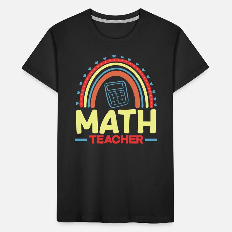 Mathe Lehrer Mathematik Geschenk Kinder Premium Bio T-Shirt