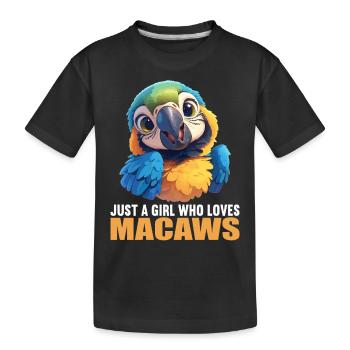 L’ère de l’ara - T-shirt bio Premium Enfant - noir - Devant