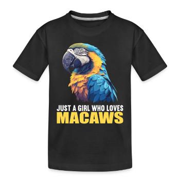 L’ère de l’ara - T-shirt bio Premium Enfant - noir - Devant