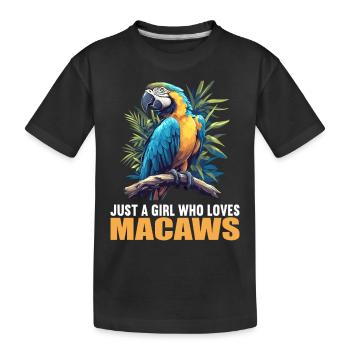 L’ère de l’ara - T-shirt bio Premium Enfant - noir - Devant
