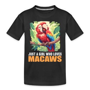 L’ère de l’ara - T-shirt bio Premium Enfant - noir - Devant