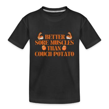 Dicton FITNESS - T-shirt bio Premium Enfant - noir - Devant