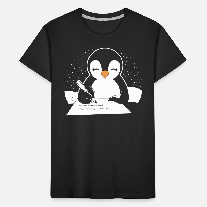 Penguin, Writer, Author, Creative Kids' Premium Organic T-Shirt