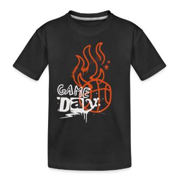 Basket-ball Joueurs de basket-ball - T-shirt bio Premium Enfant - noir - Devant