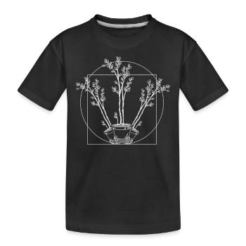Amoureux des plantes jardinage Vitruve - T-shirt bio Premium Enfant - noir - Devant