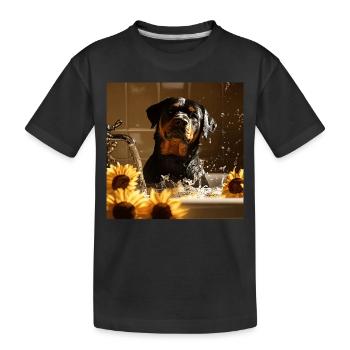 Rottweiler - Kinder Premium Bio T-Shirt - Schwarz - Vorne