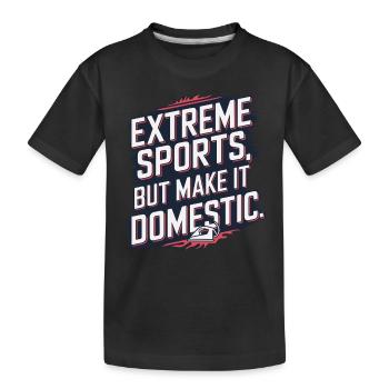 Repassage extrême Compétitif Drôle - T-shirt bio Premium Enfant - noir - Devant
