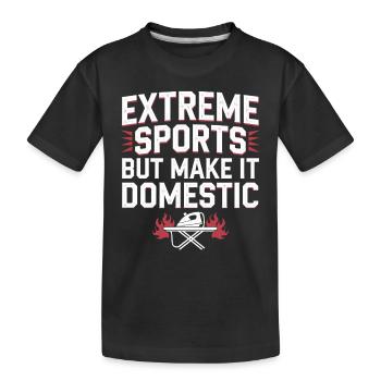 Repassage extrême Compétitif Drôle - T-shirt bio Premium Enfant - noir - Devant