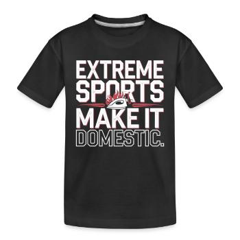 Repassage extrême Compétitif Drôle - T-shirt bio Premium Enfant - noir - Devant