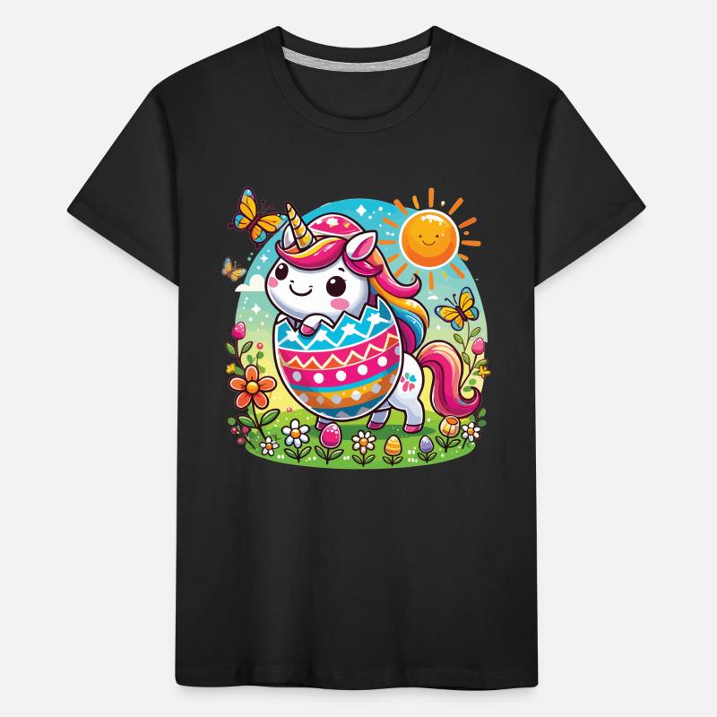 Easter Happy Easter Easter Bunny Easter Egg Spring Kids' Premium Organic T-Shirt
