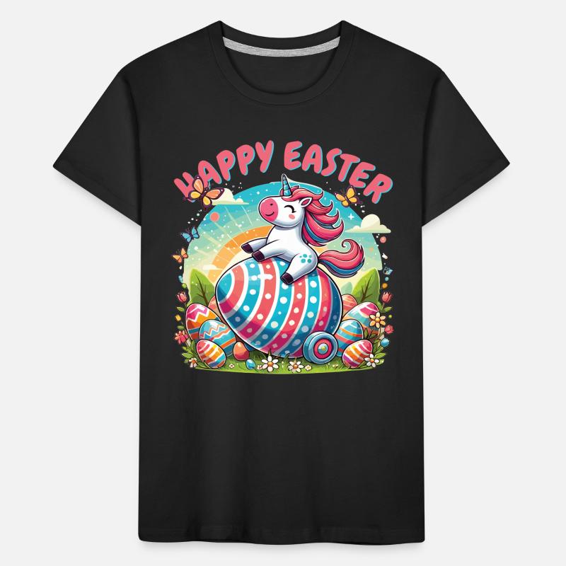 Easter Happy Easter Easter Bunny Easter Egg Spring Kids' Premium Organic T-Shirt