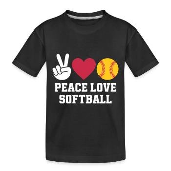 Softball Disant Softball Drôle eSoftball Cadeau - T-shirt bio Premium Enfant - noir - Devant